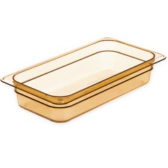 3086013 StorPlus™ High Heat Food Pan 1/3 Size, 2.5" Deep - Amber