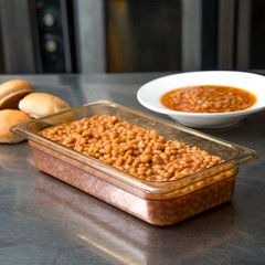 3086013 StorPlus™ High Heat Food Pan 1/3 Size, 2.5" Deep - Amber