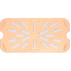 3089513 StorPlus™ High Heat Food Pan Drain Grate 1/4 Size - Amber