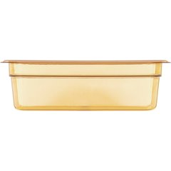3086113 StorPlus™ High Heat Food Pan 1/3 Size, 4" Deep - Amber