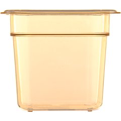 3088513 StorPlus™ High Heat Food Pan 1/6 Size, 6" Deep - Amber