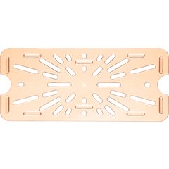 3087013 StorPlus™ High Heat Food Pan Drain Grate 1/3 Size - Amber
