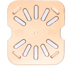 3089613 StorPlus™ High Heat Food Pan Drain Grate 1/6 Size - Amber