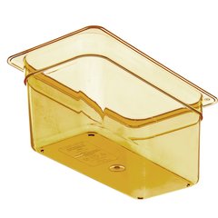3086213 StorPlus™ High Heat Food Pan 1/3 Size, 6" Deep - Amber