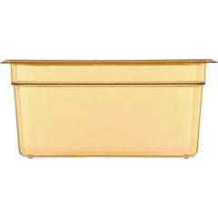 3086213 StorPlus™ High Heat Food Pan 1/3 Size, 6" Deep - Amber