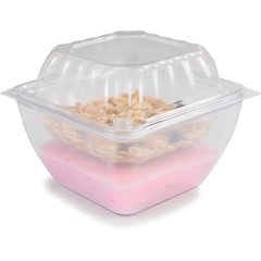DX11840174 Dome Lid for Square Bowl 4" x 4" (1000/cs) - Clear
