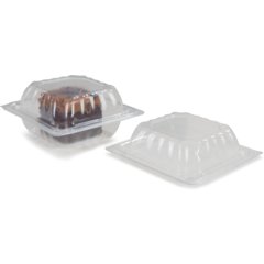 DX11840174 Dome Lid for Square Bowl 4" x 4" (1000/cs) - Clear