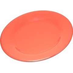 Carlisle Melamine Dinner Plate Wide Rim 10.5" Sunset Orange 4301052 Case of 12
