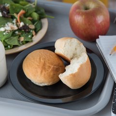 PCD20603 Polycarbonate Narrow Rim Plate 6.5" - Black