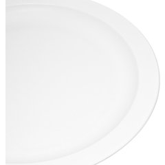 PCD20902 Polycarbonate Narrow Rim Plate 9" - White