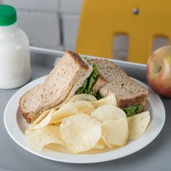 PCD20902 Polycarbonate Narrow Rim Plate 9" - White