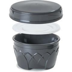 DX3353IL03 DuraTherm™ Insulated Soup Bowl Lid Cover 5.25" x 1.45" (48/cs) - Black