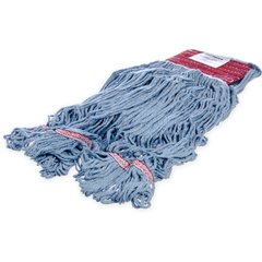 369454B14 Flo-Pac® Large Looped-End Mop With Red Band  - Blue