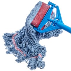 369454B14 Flo-Pac® Large Looped-End Mop With Red Band  - Blue