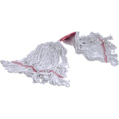 369424B00 Flo-Pac® Large Looped-End Mop w/Red Band  - White-Red