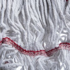 369424B00 Flo-Pac® Large Looped-End Mop w/Red Band  - White-Red