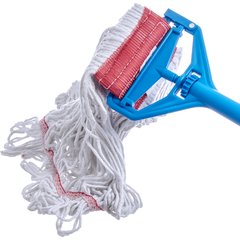 369424B00 Flo-Pac® Large Looped-End Mop w/Red Band  - White-Red