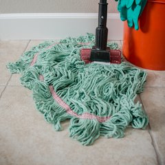 369484B09 Flo-Pac® Large Red Band Mop With Looped-End  - Green