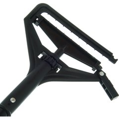 3696800 Flo-Pac® Vinyl Coated Metal Handle w/Plastic Head 60" Long/1" D - Black