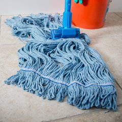36946014 Flo-Pac® X-Large Blue Band Mop With Looped End  - Blue