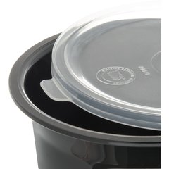 030003 Classic™ Crock w/Lid 0.6 qt - Black