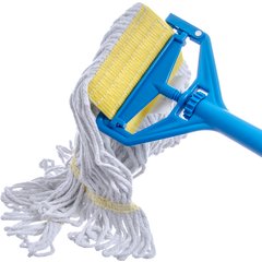 369412B00 Flo-Pac® Small Yellow Band Mop With Looped-End  - White