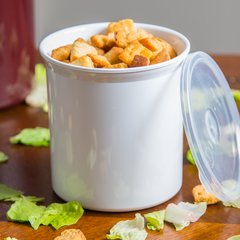 030102 Classic™ Crock w/Lid 1.2 qt - White
