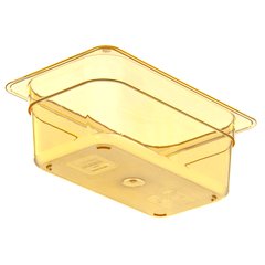 3088113 StorPlus™ High Heat Food Pan 1/4 Size, 4" Deep - Amber