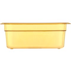 3088113 StorPlus™ High Heat Food Pan 1/4 Size, 4" Deep - Amber