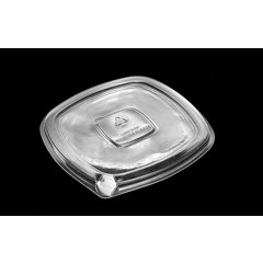 DXL500PCLR Flat Lid for Square Side Dish  (500/cs) - Clear