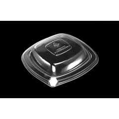 DXL500PDCLR Dome Lid for Square Side Dish  (500/cs) - Clear