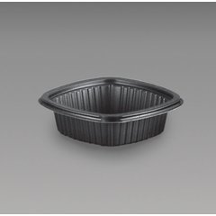 DXMW512PBLK Microwaveable Square Side Dish 12oz. (500/cs) - Black