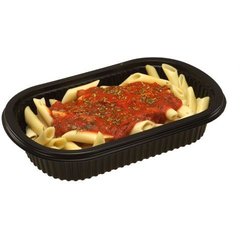 DXMW810PBLK Microwaveable Medium Entrée 32oz. (250/cs) - Black