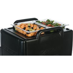 IT40003 Cateraide™ IT End Loading Insulated Food Pan Carrier 6 Full Size 2.5" Pans - Onyx