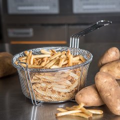 601000 Mesh Fryer Basket 8-3/4" - Chrome