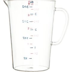 4314507 Commercial  Measuring Cup 1 gal - Clear