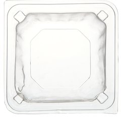 DX11840174 Dome Lid for Square Bowl 4" x 4" (1000/cs) - Clear