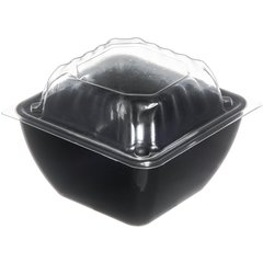 DX11840174 Dome Lid for Square Bowl 4" x 4" (1000/cs) - Clear