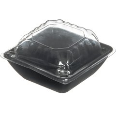 DX11840174 Dome Lid for Square Bowl 4" x 4" (1000/cs) - Clear