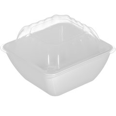 DX11840174 Dome Lid for Square Bowl 4" x 4" (1000/cs) - Clear