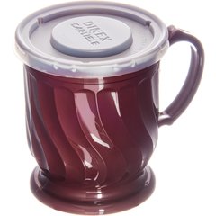 DX30008714 Turnbury® Translucent Mug & Bowl Lid 3.5" (1500/cs) - Translucent