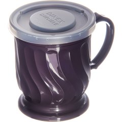 DX30008714 Turnbury® Translucent Mug & Bowl Lid 3.5" (1500/cs) - Translucent
