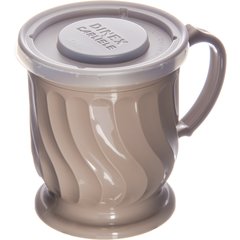 DX30008714 Turnbury® Translucent Mug & Bowl Lid 3.5" (1500/cs) - Translucent
