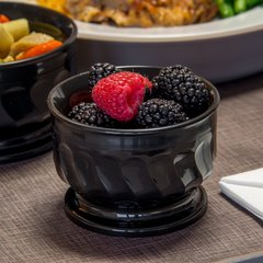 DX330003 Turnbury® Insulated Pedestal Based Bowl 9 oz (48/cs) - Onyx