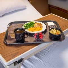 DX1089I44 Glasteel™ Flat Tray 14" x 18" (12/cs) - Graphite Grey