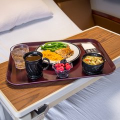 DX1089I61 Glasteel™ Flat Tray 14" x 18" (12/cs) - Cranberry