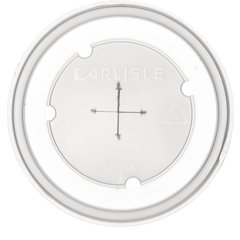 DX5810ST8714 Disposable Lid with Straw Slot Fits 10oz Tumblers (1000/cs) - Translucent