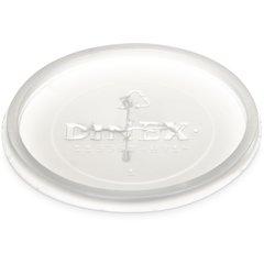 DX1193ST8714 Classic™ Disposable Lid with Straw Slot - Fits Specific 5 - 9 oz Dinex, Carlisle and Cambro Tumblers 2.393" (1000/cs) - Translucent