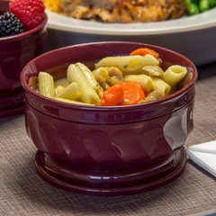 DX320061 Turnbury® Insulated Pedestal Based Bowl 5 oz (48/cs) - Cranberry