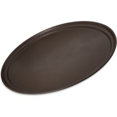 2500GR2076 Griptite 2 Oval Tray 24" x 19" - Brown